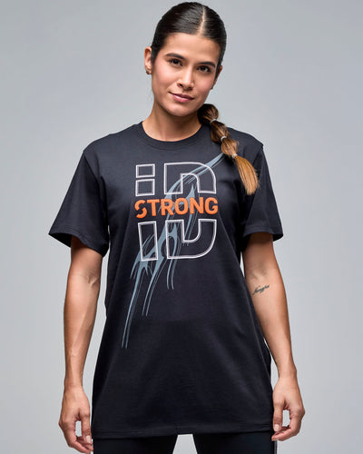STRONG iD Unisex Crew Neck Instructor Tee - Bold Black