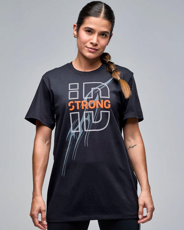 STRONG iD Unisex Crew Neck Instructor Tee - Bold Black