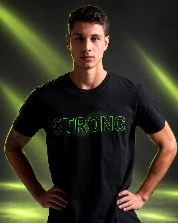 STRONG iD Unisex Crew Neck Tee - Black