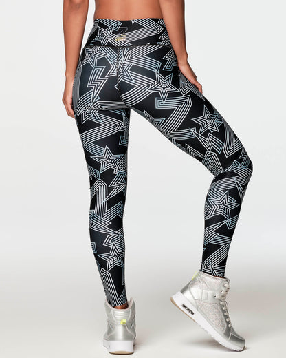 Zumba Roller Derby High Waisted Leggings - Black