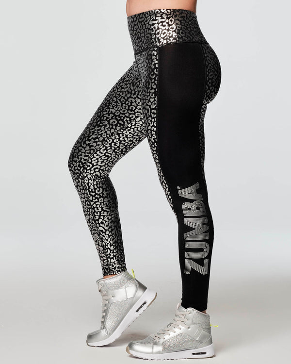 Glow With The Flow High Waisted Foil Leggings