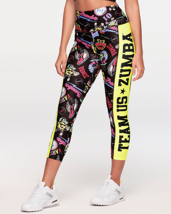 ZW Varsity High Waisted Crop Leggings