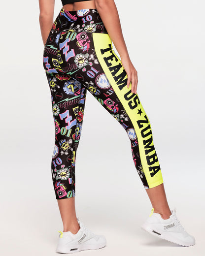 ZW Varsity High Waisted Crop Leggings