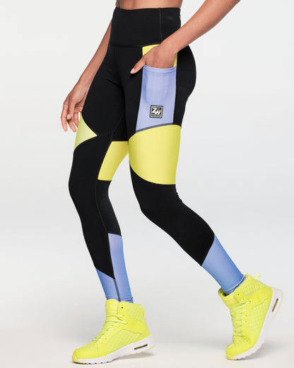 ZW Society High Waisted Panel Ankle Leggings