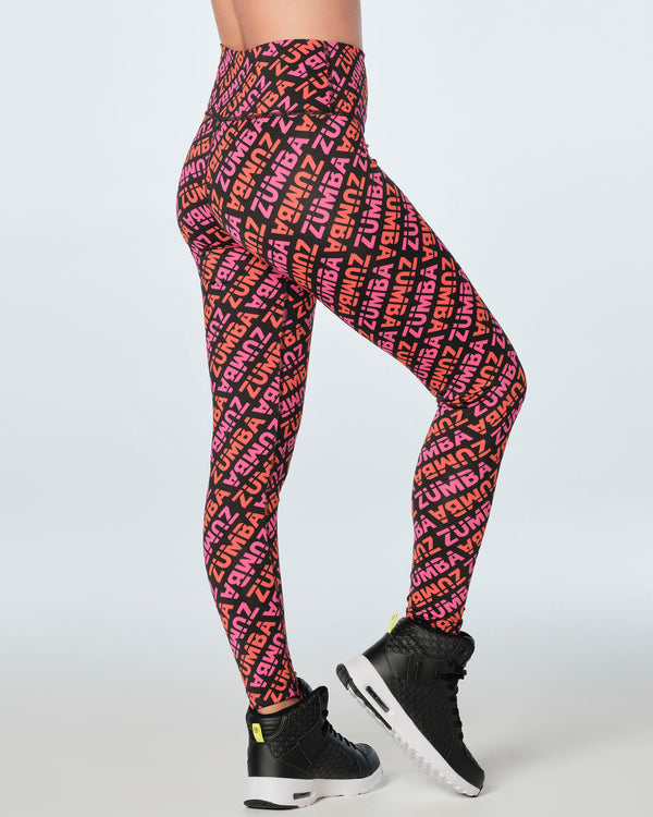 Zumba Infinity High Waisted Ankle Leggings