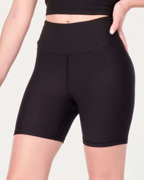 Zumba Prep High Waisted Rib Biker Shorts