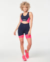 Zumba Prep Biker Bodysuit With Open Back