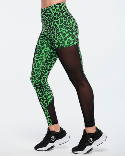 Funscape High Waisted Mesh Ankle Leggings