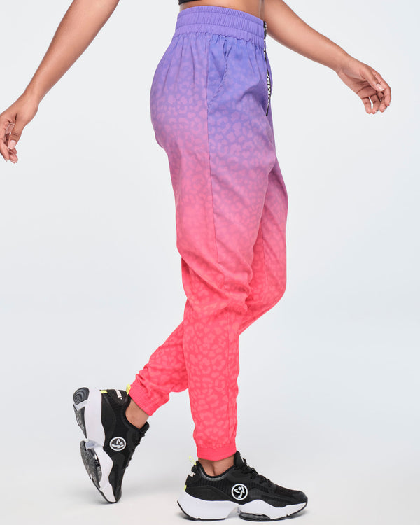 Funscape High Waisted Zip Front Track Pants