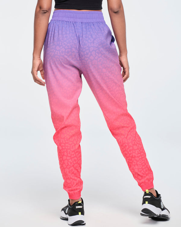 Funscape High Waisted Zip Front Track Pants