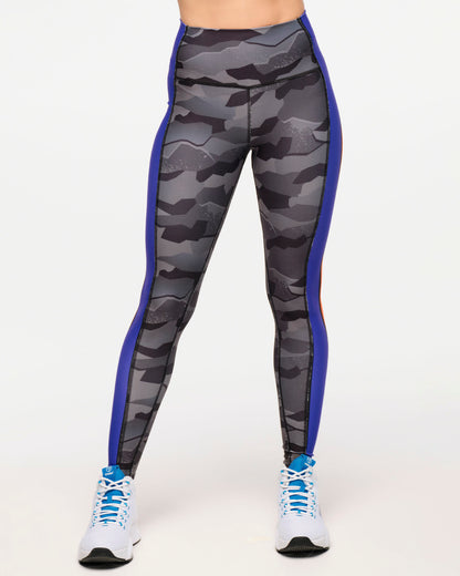 Zumba Explore High Waisted Ankle Leggings With Side Panels