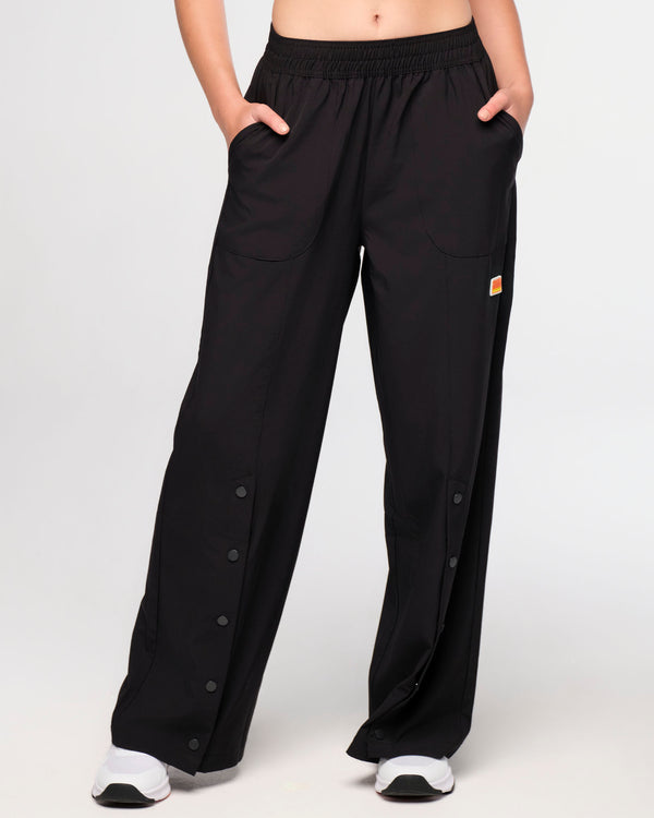 Zumba Explore Wide Leg Woven Pants - Bold Black