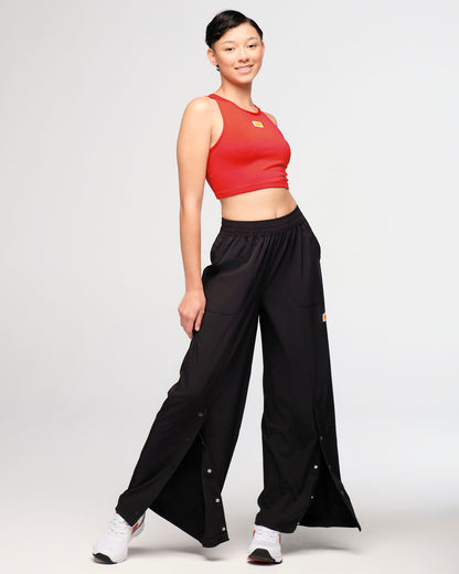 Zumba Explore Wide Leg Woven Pants - Bold Black