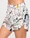 Zumba X Peanuts High Low Mesh Shorts