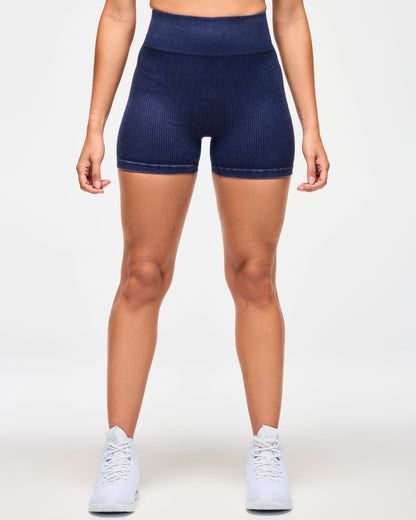 Blue Jean Seamless High Waisted Biker Shorts