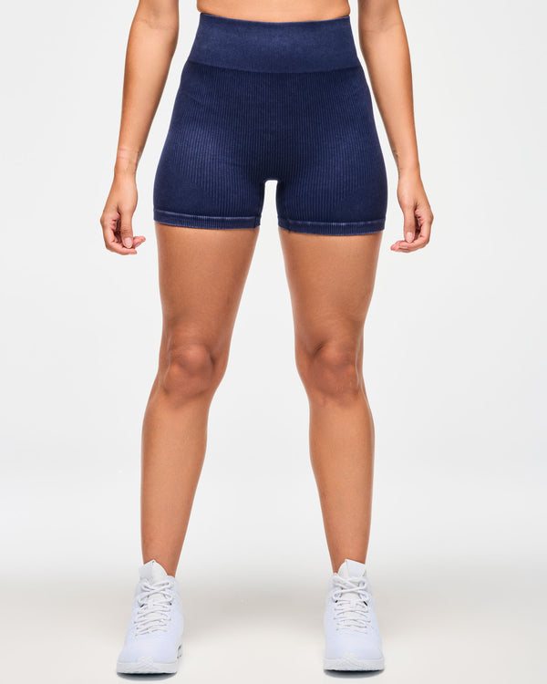 Blue Jean Seamless High Waisted Biker Shorts