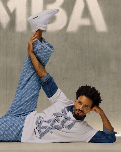 Blue Jean Baggy Denim Cargo Pants