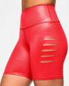 Zumba High Waisted Biker Shorts With Slashes