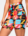 Zumba Rays High Waisted Biker Shorts