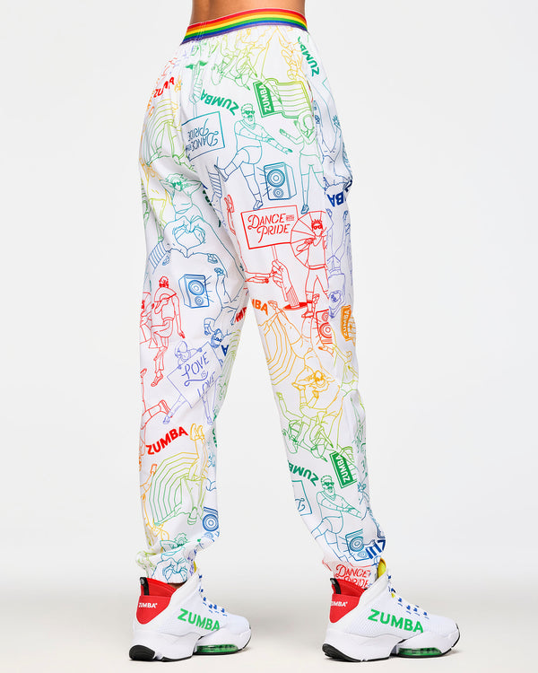 Zumba Elastic Waistband Slouch Woven Pants