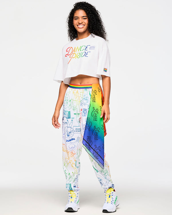 Zumba Elastic Waistband Slouch Woven Pants