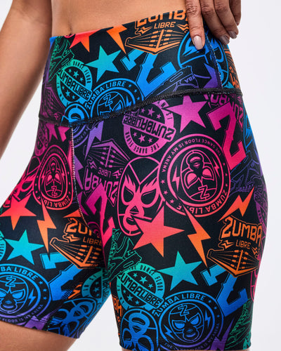 Zumba Libre High Waisted Biker Shorts