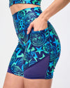 Zumba Libre High Waisted Biker Shorts With Mesh Inserts