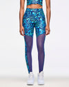 Zumba Libre High Waisted Ankle Legging With Mesh Inserts