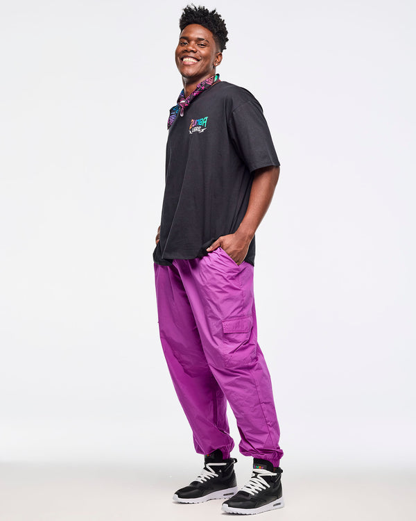 Zumba Libre Parachute Cargo Pants With Elastic Waistband