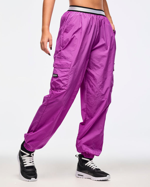 Zumba Libre Parachute Cargo Pants With Elastic Waistband