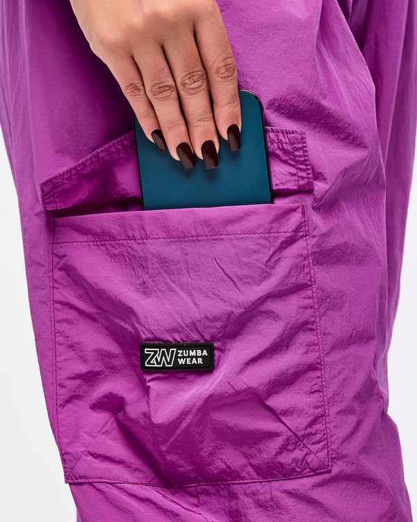 Zumba Libre Parachute Cargo Pants With Elastic Waistband