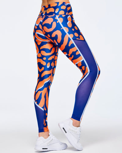 Victory High Waisted Ankle Leggings With Side Inserts