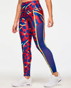 Victory High Waisted Ankle Leggings With Side Inserts