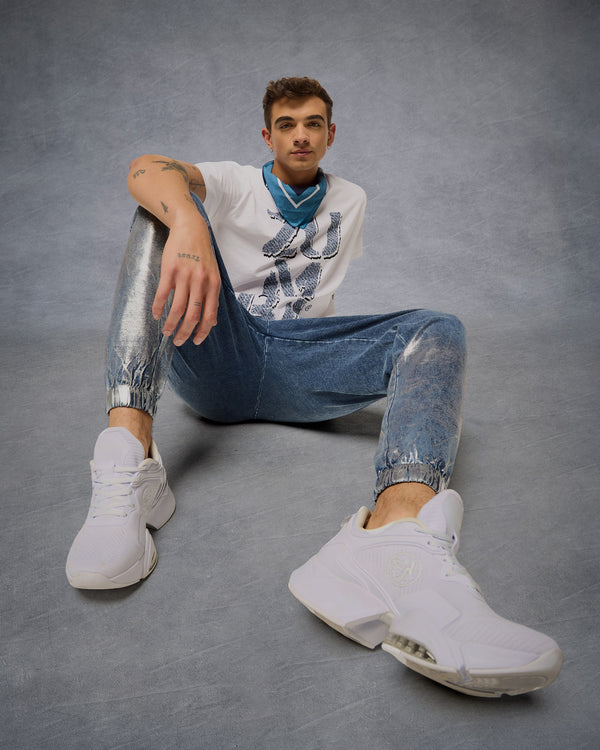 Blue Jean Knit Pants