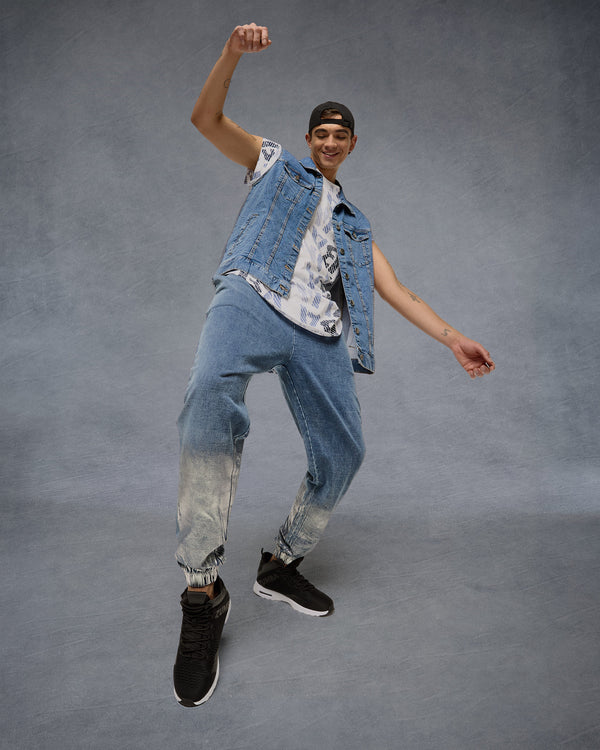 Blue Jean Knit Pants