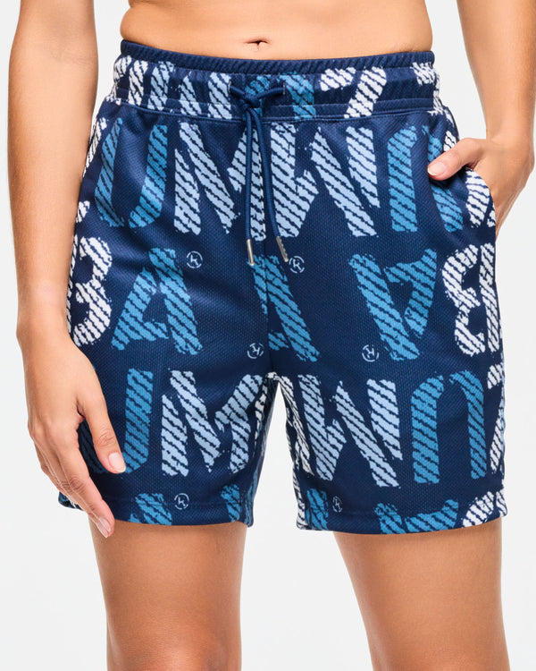 Blue Jean Mesh Shorts