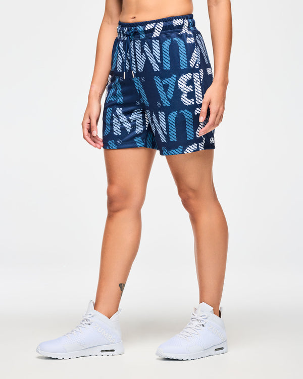 Blue Jean Mesh Shorts