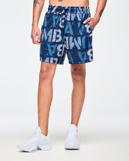 Blue Jean Mesh Shorts