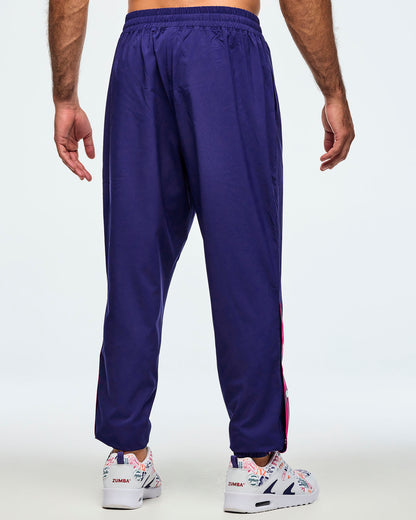 Class of 2001 Woven Track Pants With Side Snaps