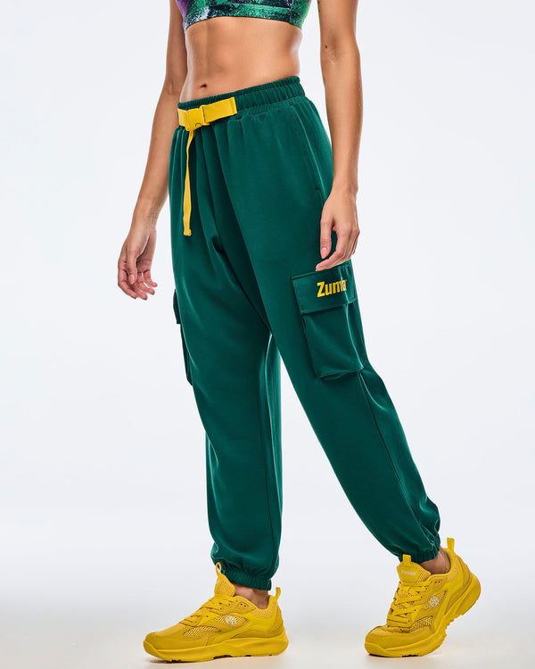 Apres Zumba Modal Slouch Cargo Pants With Belt