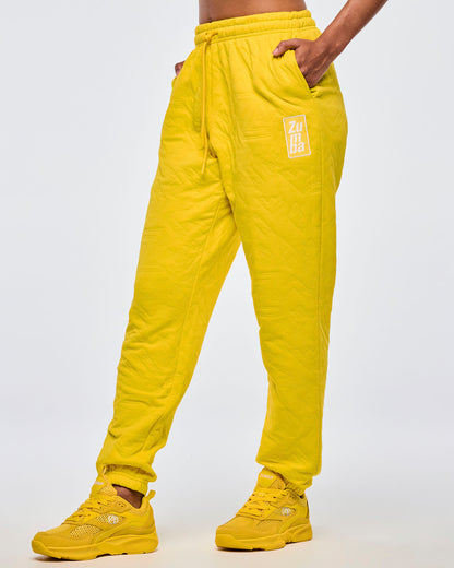Apres Zumba Quilted Slouch Sweatpants