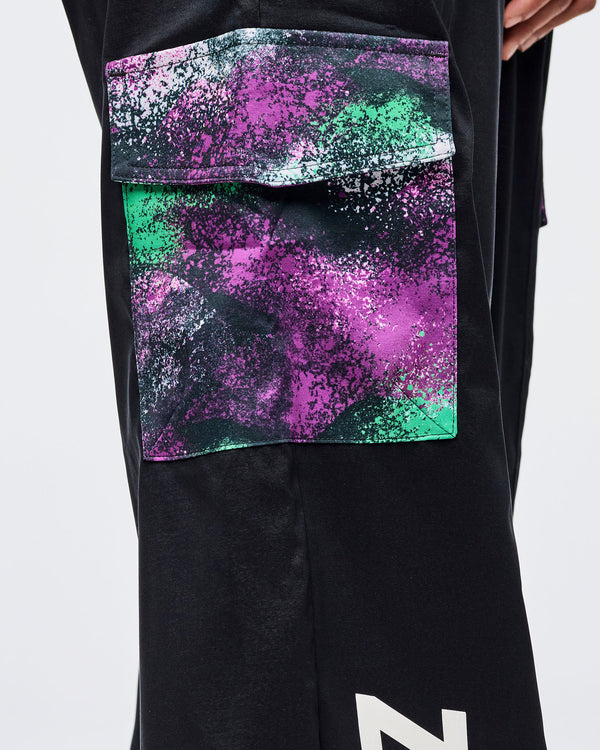 Apres Zumba Wide Leg Woven Cargo Pants