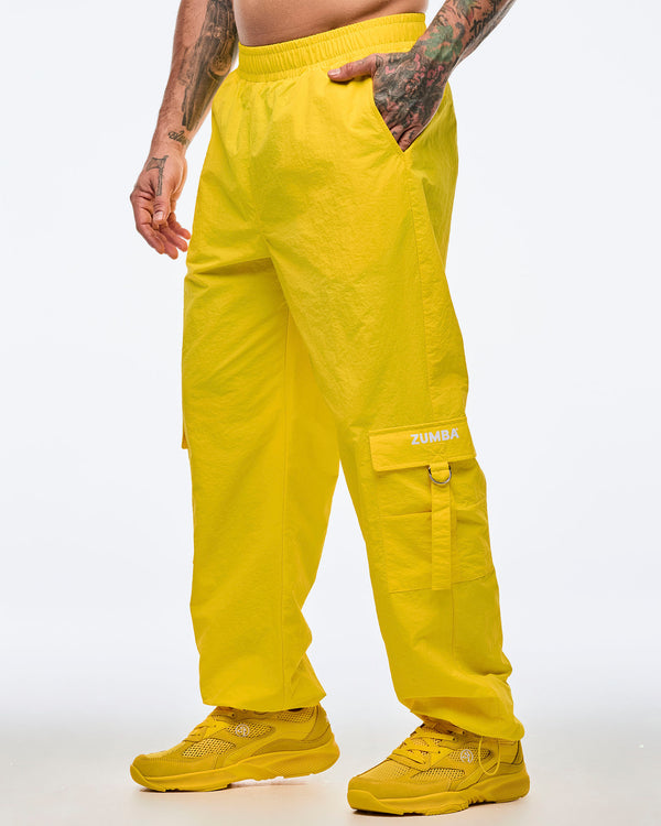 Apres Zumba High Rise Cargo Pants With Tassels