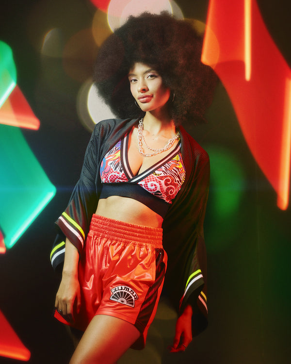 Eastern Flavor Z-Lift V-Bra With Elastic Waistband