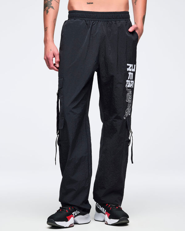 Eastern Flavor High Rise Cargo Pants With Tassels