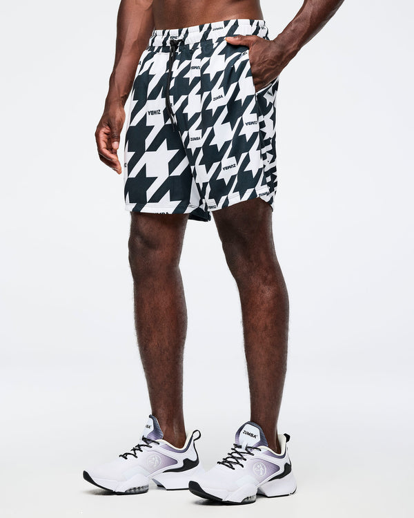 Black/White # Zumba Amour Mesh Shorts