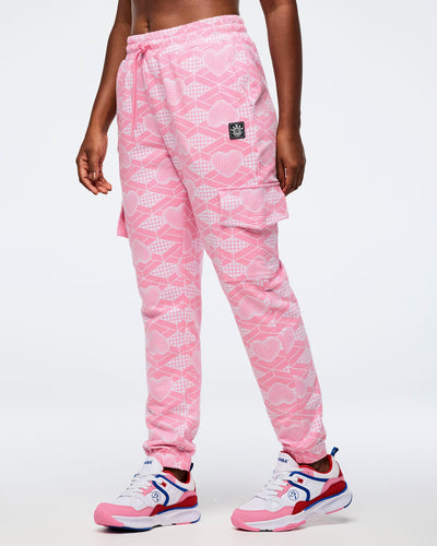 Zumba Amour High Waisted Knit Cargo Pants