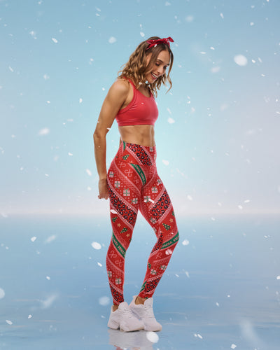 Zumba Holiday High Waisted Ankle Leggings