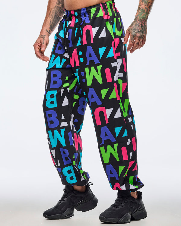 Neon Baggy Woven Pants