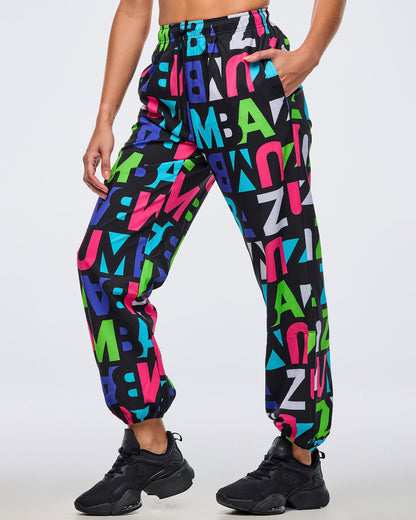 Neon Baggy Woven Pants